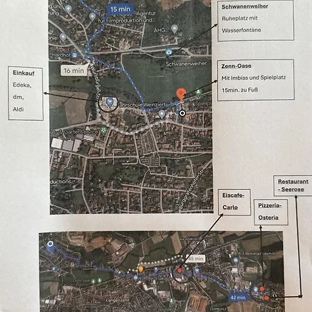 3 Zimmerwohnung Mit 2 Schlafzimmer Balkon Kueche Tv Wlan 公寓 朗根岑